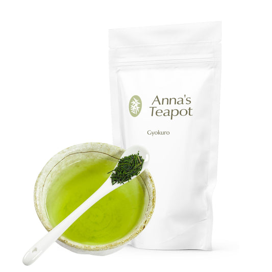 Anna's Teapot Organic Gyokuro - Premium Japanese Green Tea from the 2024 Harvest in a Resealable Pouch (100g)